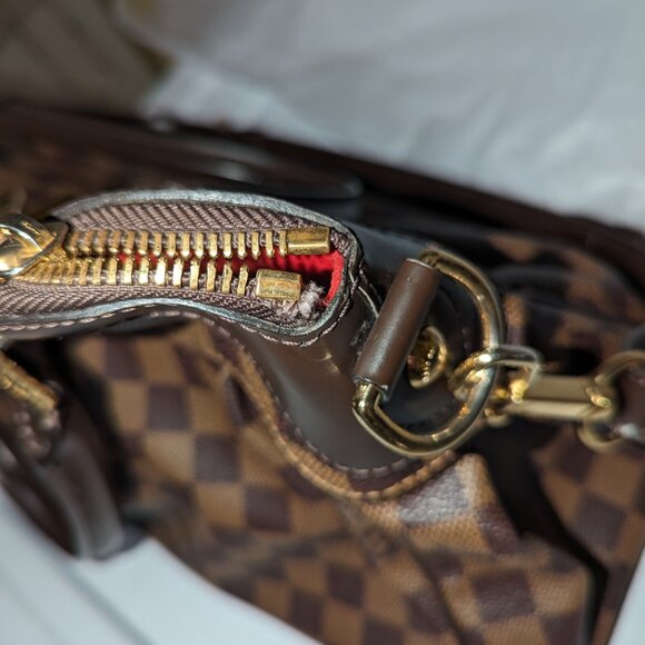 louis vuitton damier ebene trevi pm with/ strap - Picture 6 of 10